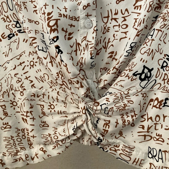 Cropped Long Sleeves Junior Medium Top Like New Condition - Picture 4 of 7